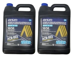2 Gallons Engine Coolant Antifreeze Blue Aisin For Acura CL Honda Nissan Subaru - Picture 1 of 2