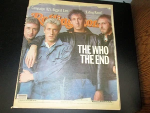 Rolling Stone Magazine November 11.1982-The Who Cover - Picture 1 of 9