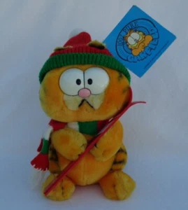 Vintage Garfield Dakin Plush Toy #32-5090 Skier with Tags - Picture 1 of 2