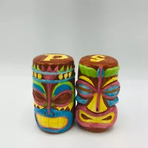 Salero y pimentero tótem vintage Tiki Bar Hula Hawaii - Imagen 1 de 6