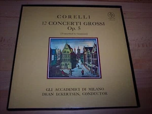 NM 1962 Gli Accademici Di Milano Corelli 12 Concert Grossi Op. 5 3 LP Albums - Picture 1 of 2