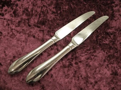 波士顿古董光泽 2 件晚餐刀毛巾 18-10 不锈钢很好 — 第 1/3 张图片