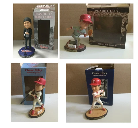 PHILLIES Chase Utley  Bobblehead PICK A YEAR 2006-2008-2014-2019 NEW IN BOX SGA Cover