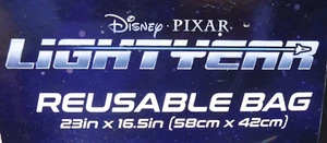 2022 Disney Pixar "LIGHTYEAR" XL Reusable Bag 23" x 16.5" **You Pick** New - Picture 1 of 32