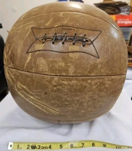 ¿Vintage/antiguo? Balón medicinal Goldsmith de cuero para gimnasio de boxeo - Imagen 1 de 12