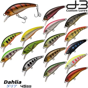 D-3 Custom DAHLIA 45SS 4.5 g, 45 mm Assorted Colors Trout Sinking Minnow - Picture 1 of 8