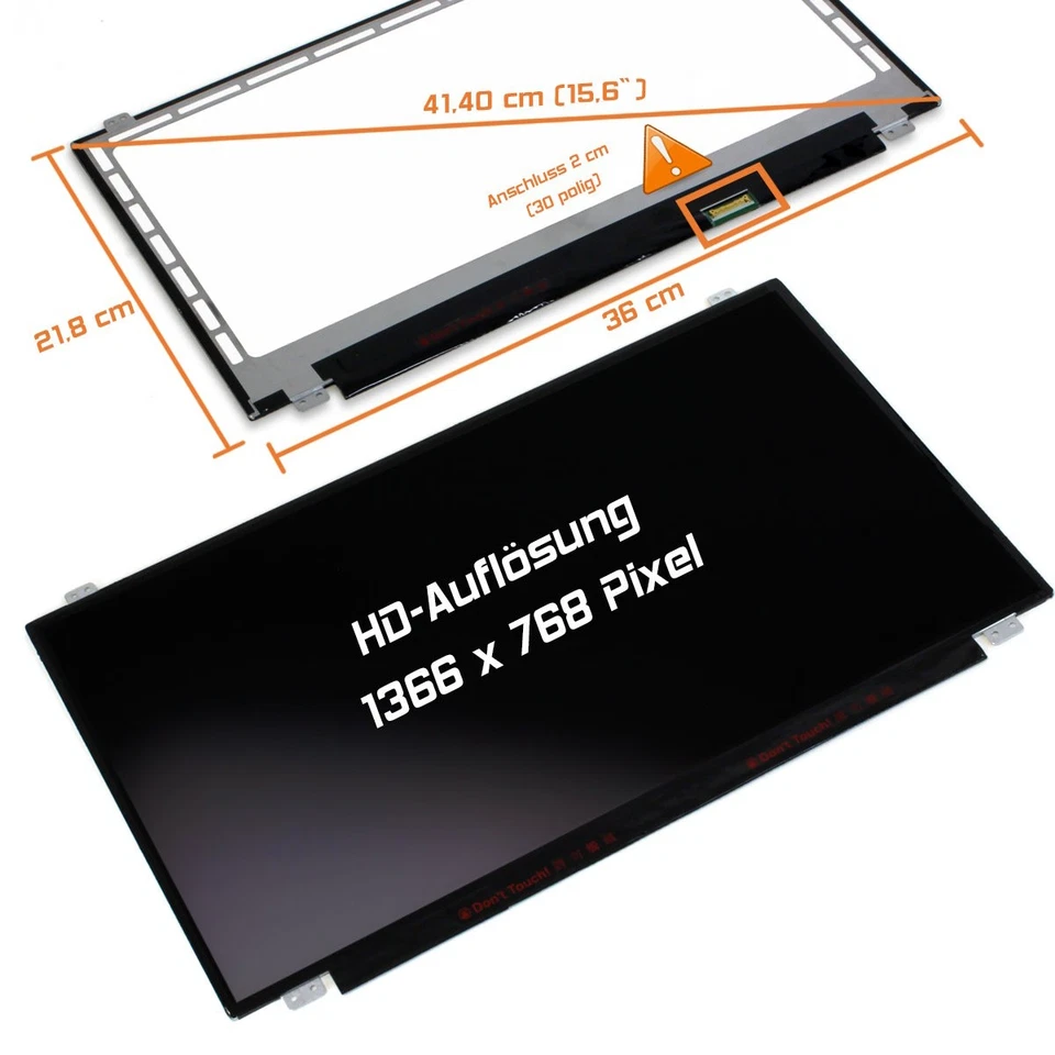 15,6" LED Display matt passend für Acer Aspire E5-573G WXGA HD 1366x768 - Bild 1 von 1