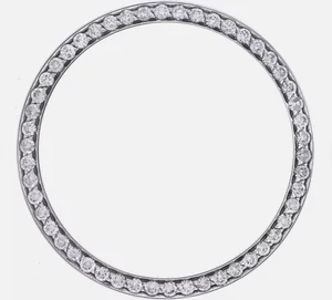 1.10Ct Lab Grown Diamond Bezel for 36MM Date-Just Steel Custom Men’s Watch Bezel - Picture 1 of 4