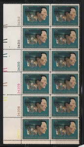 U.S. 1973 Jefers 8 cent 12-stamp Plate Block Mint MNH Scott # 1454 .. - Picture 1 of 1
