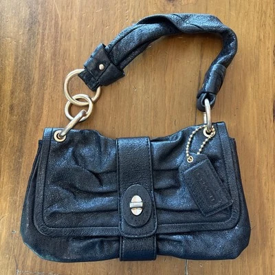 Rare Vintage 13409 Coach Parker Baguette Black Sparkly Y2K - Image 1 of 4