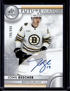 2023-24 SP Authentic John Beecher Auto Rookie /999 Boston Bruins 152 - Picture 1 of 2