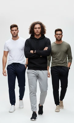 Mens Fleece Jogging Bottoms Elasticated Joggers Cuffed Track Gym Trousers S-5XL - Image 1 of 4