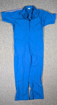 Vintage Mens Jumpsuit One Piece Leisure Jump suit Parasuit Mod Disco 70s 42 Reg - Image 1 of 4