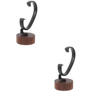  2 Pieces Watch Display Holder Wrist Storage Solid Wood Stand for - Picture 1 of 12