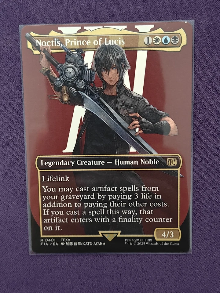 Noctis, Prince of Lucis (Borderless) R 0401 Regular Final Fantasy MTG Card - Image 1 of 1