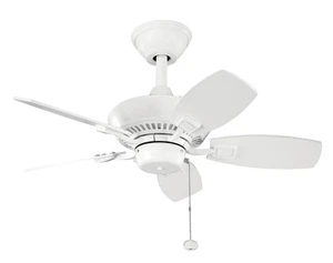 Kichler 300103WH Canfield 30-inch Ceiling Fan in White Finish - Picture 1 of 2