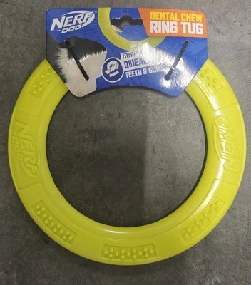 Nuevo anillo de masticación dental Nerf remolcador perro juguete interactivo duradero para perros grandes Foto 1 de 2