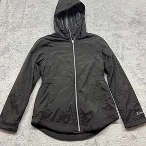 Chaqueta Free Country Jóvenes Niñas Talla 10/12 Negra Con Capucha Lluvia Forrada de Vellón Negra - Imagen 1 de 7