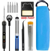 80W Electric Soldering Iron Temperature Display Welding Solder Rework Station