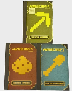 Minecraft Handbücher Menge 3 Taschenbücher Essential Handbuch Bau Redstone - Bild 1 von 11
