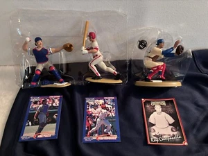 Starting Lineup Lot of 3 Catchers Roy Campanella Ivan Rodriguez & Mike Piazza - Picture 1 of 9