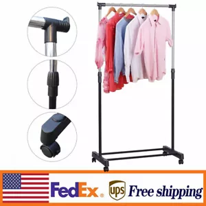 Laundry Clothes Storage Drying Rack Floor Standing Hanger Garment Coat Hat Stand - Picture 1 of 11