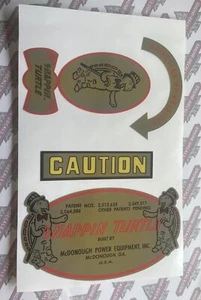 Snappin Turtle Snapper Mower Briggs Engine Wisconsin Decal Set McDonough, GA 4 - Bild 1 von 1