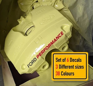 6 x  Compatible With Ford Performance Brake Caliper Decals (Different Color) - Picture 1 of 2