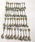 Lot Of 40 Vintage SOUVENIR COLLECTOR SPOONS From Cities in United States