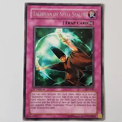 Talisman of Spell Sealing - AST-049 - Rare - NM/VLP - 1st ed - Yugioh - Image 1 of 2
