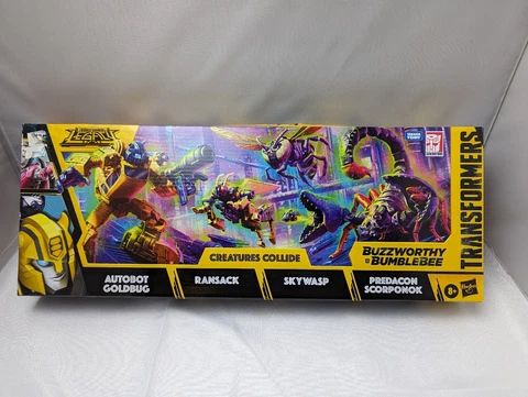 NEW Transformers Legacy Creatures Collide Buzzworthy Bumblebee Goldbug 4 Pack Cover