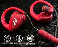 Fone De Ouvido Bluetooth Sem Fio Bliiq Fone de Ouvido Fone De Ouvido Auricular Estéreo Impermeável Vermelho