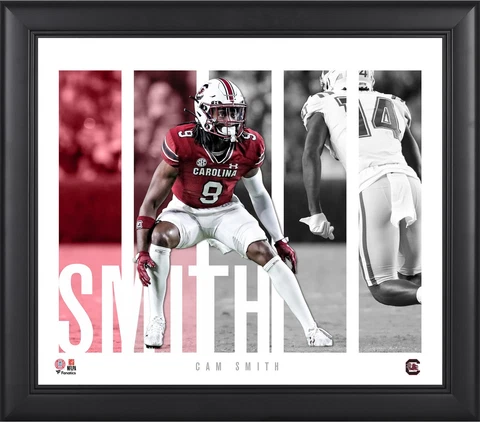Cam Smith South Carolina Gamecocks Framed 15" x 17" Player Panel Collage Cover