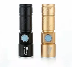 ZOOM LED USB RECHARGEABLE 3 modes MINI FLASHLIGHT FOR camping hiking fishing 5w - Picture 1 of 29