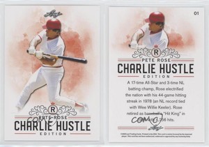 2020 Leaf Charlie Hustle Edition Pete Rose #01