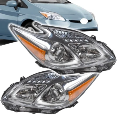 Par de faros delanteros diestros+derechos para Toyota Prius 2012 2013 2014 2015 Foto 1 de 4