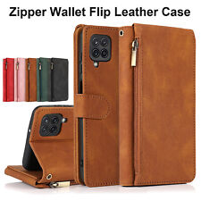Case For Samsung A12 A32 A42 A52 A51 Leather Zipper Flip Card Wallet Book Cover