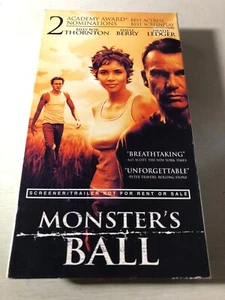 Monster's Ball (2001) VHS Drama Romance Billy Bob Thornton Screening Copy Promo - Picture 1 of 3
