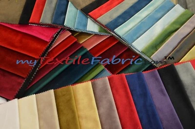 Royal Velvet Fabric by the Yard | Soft and Plush Non Stretch Velvet Fabric | 60" - Image 1 of 4