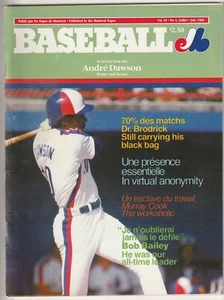 July 1986 Montreal Expos Magazine/Program---Andre Dawson Excellent - Picture 1 of 3