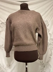 Vintage 70s Escada West Germany by SRB Brown Mohair pullover sweater 36 Small - Picture 1 of 8