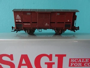 Spur HO SAGI M903 Güterwagen Messing FS Italia FO135251 künstlich gealtert - Imagen 1 de 4