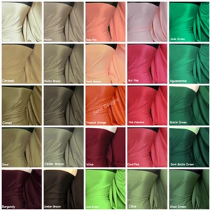 Jersey elástico de tela de buceo lisa ceñido al cuerpo material de spandex lyrca RM792 - Imagen 1 de 26