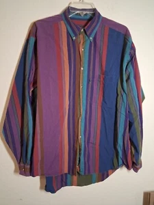Camisa De Colección Colores Por Alexander Julian Rayas Abotonada Algodón Talla Grande 16-16.5 - Imagen 1 de 5