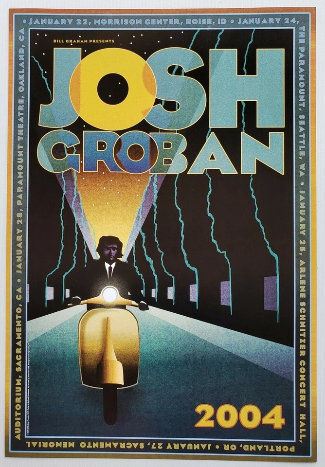Josh Groban Affiche 2004 Tour Sacramento - Image 1 of 2
