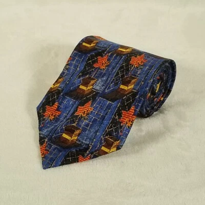 Corbata Ermenegildo Zegna Hombre 100% Seda Hecha en Italia Colores Otoño W 3 3/4 por L 58 Usada en Excelente Condición Foto 1 de 4