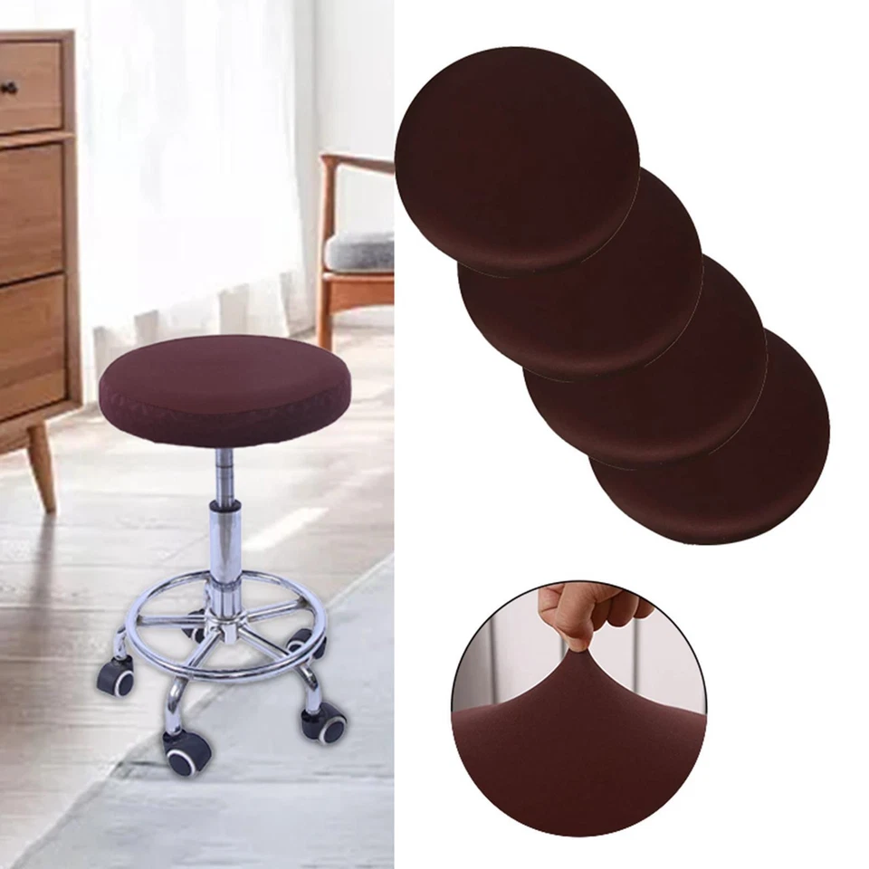 Bar Stool Covers Round Waterproof Stool Cushion Slipcover for Hotel 12-18 inch - Image 1 of 1