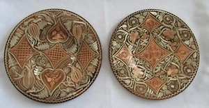 ETCHED HANDMADE COPPER DECORATIVE PLATES - MADE IN TURKEY - WALL HANGINGS - Picture 1 of 7