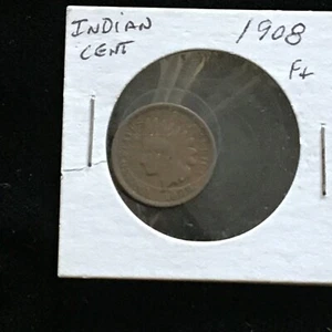 1908 Indian Cent F+ /  UNITED STATES OF AMERICA COIN A795 - Picture 1 of 3