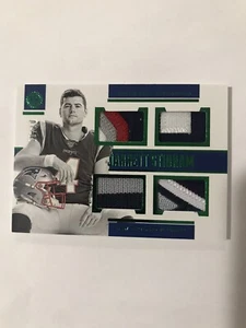 2019 PANINI JARRETT STIDHAM ROOKIE RC QUAD MEMORABILIA #7 10/10 - Picture 1 of 2